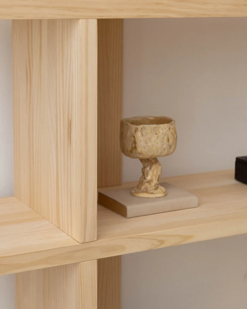 Montgó solid wood bookcase 180 x 115.2 cm