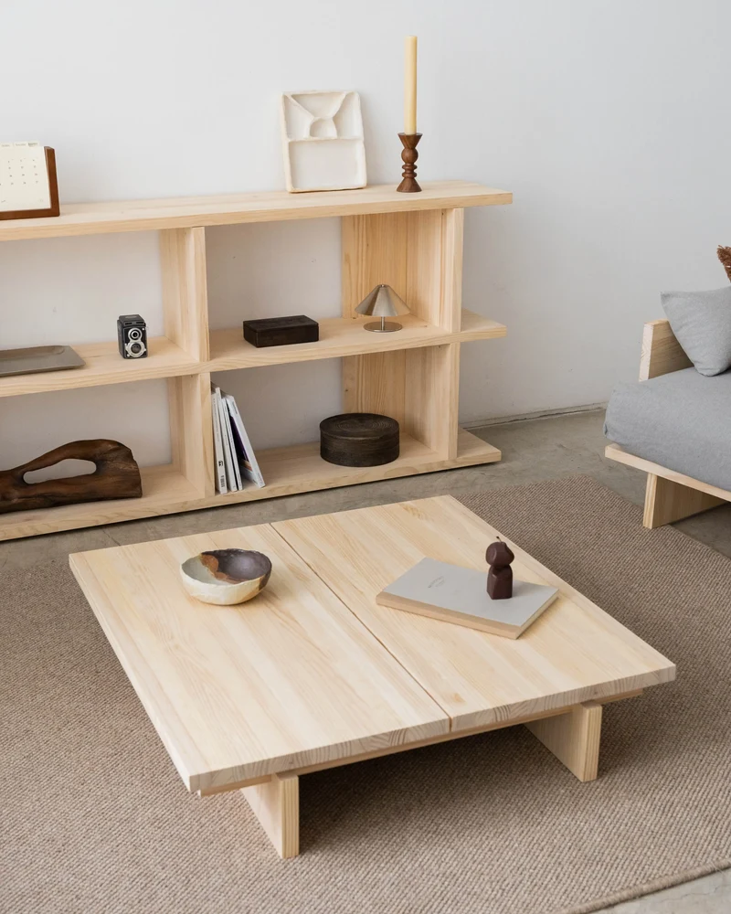 Montgó solid wood bookcase 180 x 77.8 cm