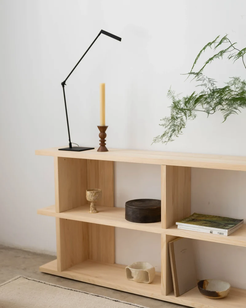 Montgó solid wood bookcase 180 x 77.8 cm