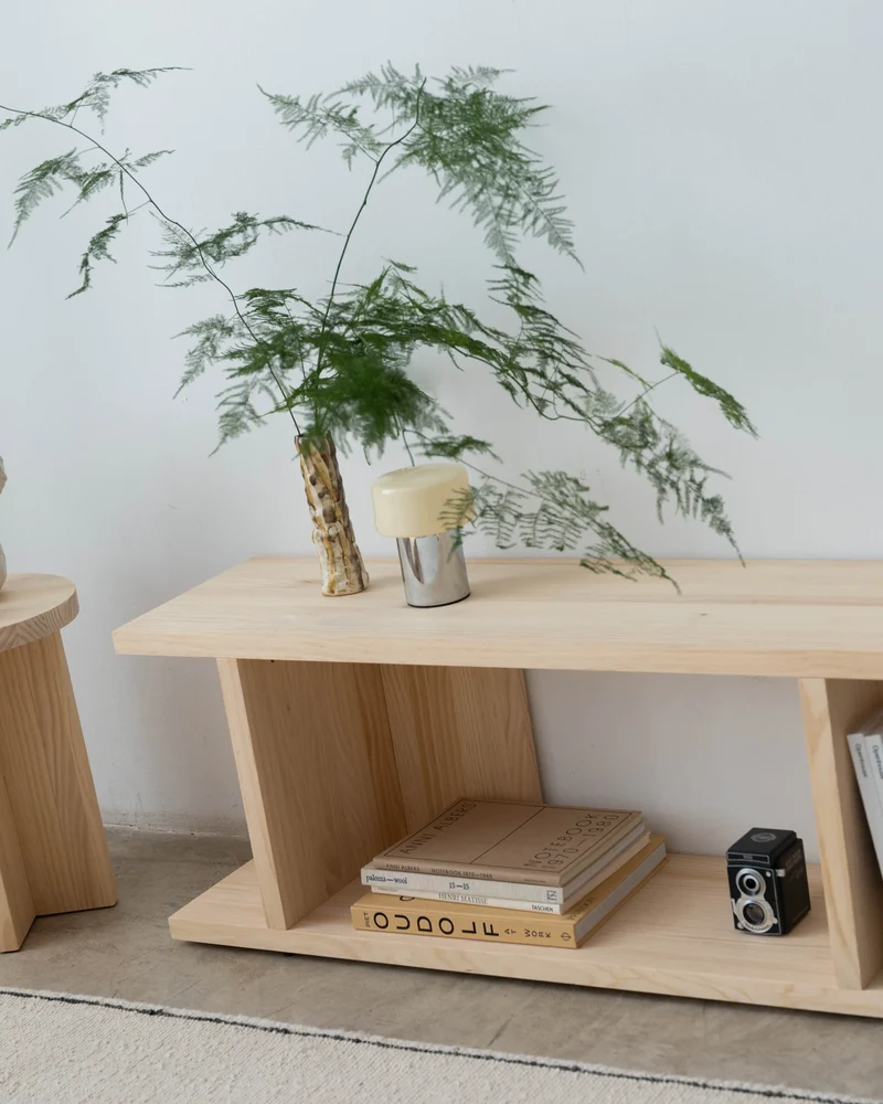 Montgó solid wood TV stand 180 x 40.4 cm