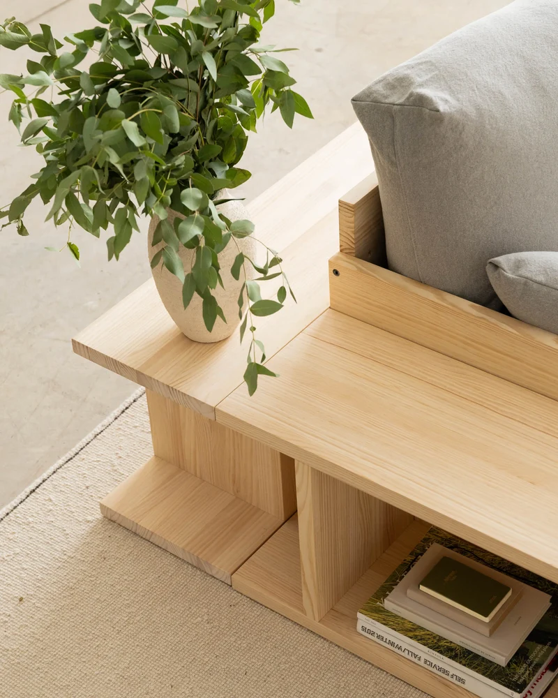 Montgó solid wood TV stand 180 x 40.4 cm