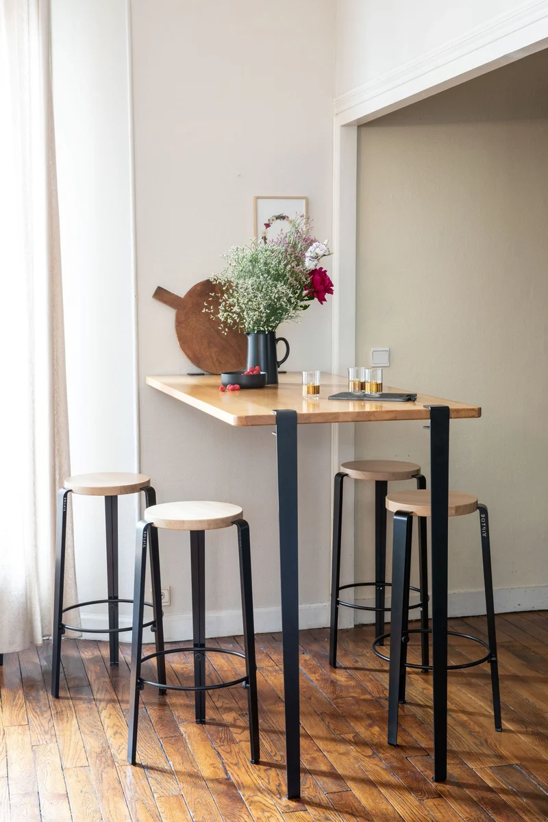 Tabouret de bar - bois éco-certifié - 76cm