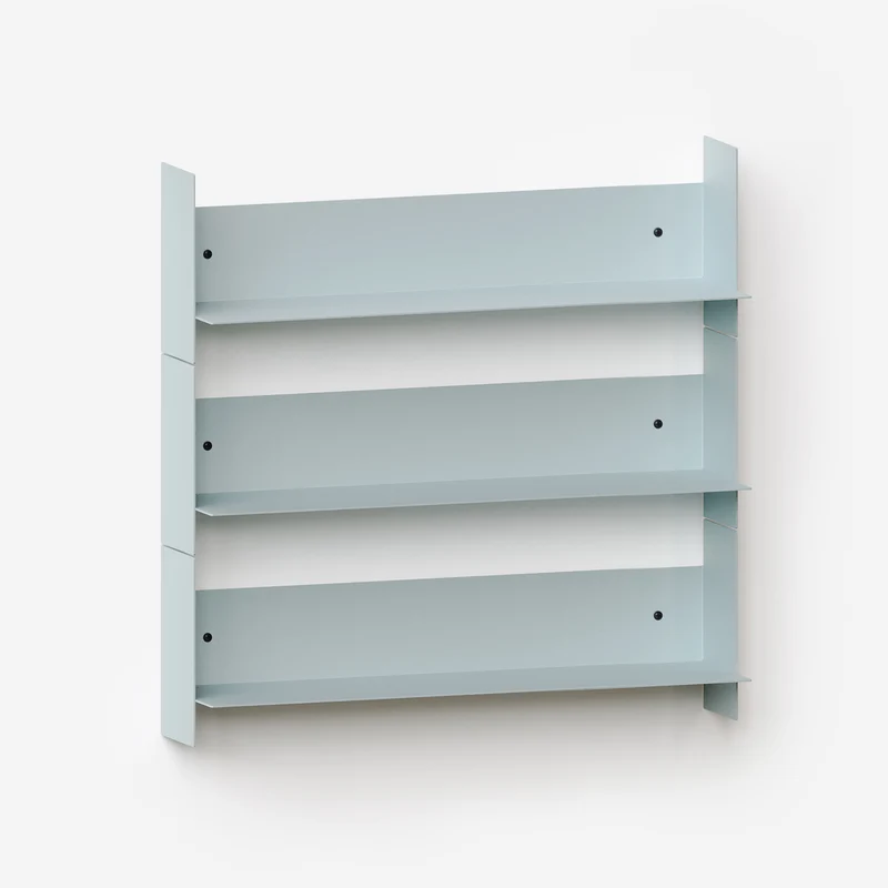 Lot de 3 étagères murales PLI en acier - 20 à 60cm