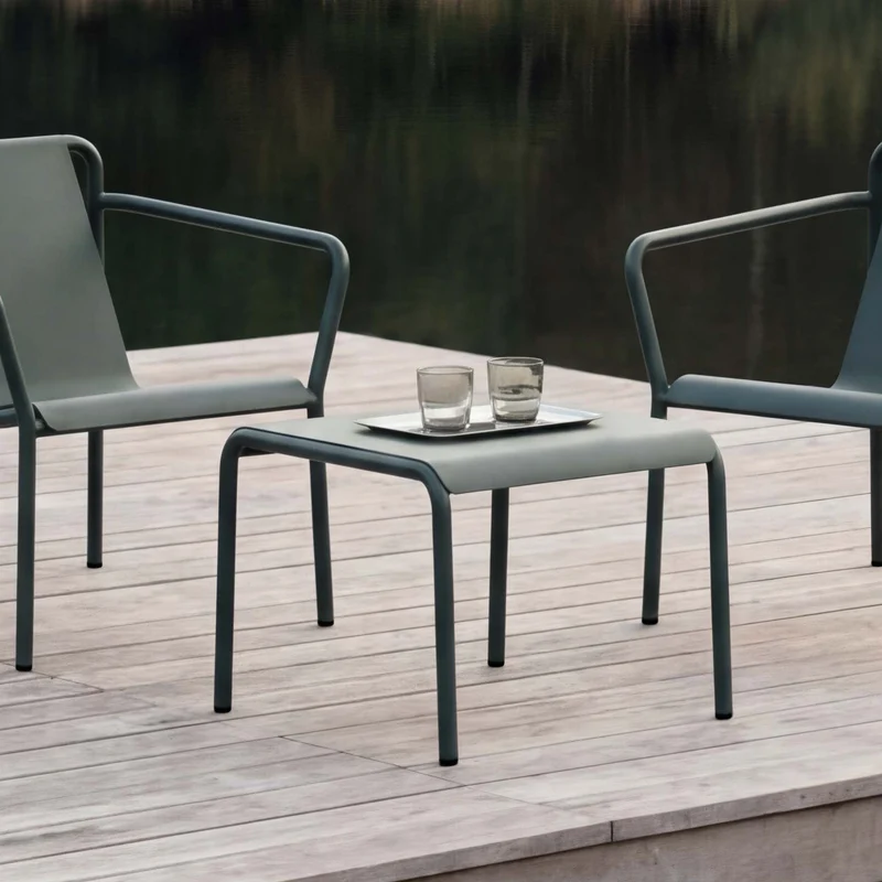 Table basse de jardin PANORAMA - acier thermolaqué