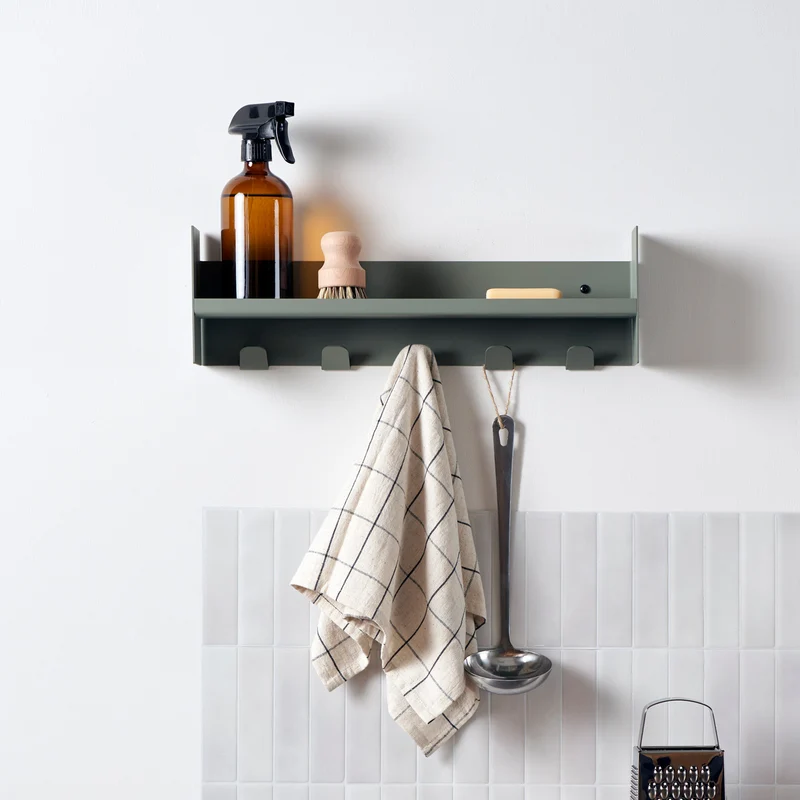 Etagère porte-manteau PLI Slim en acier - 20 à 60cm
