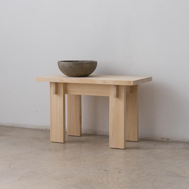 Begur small bench in solid pine wood 75 cm