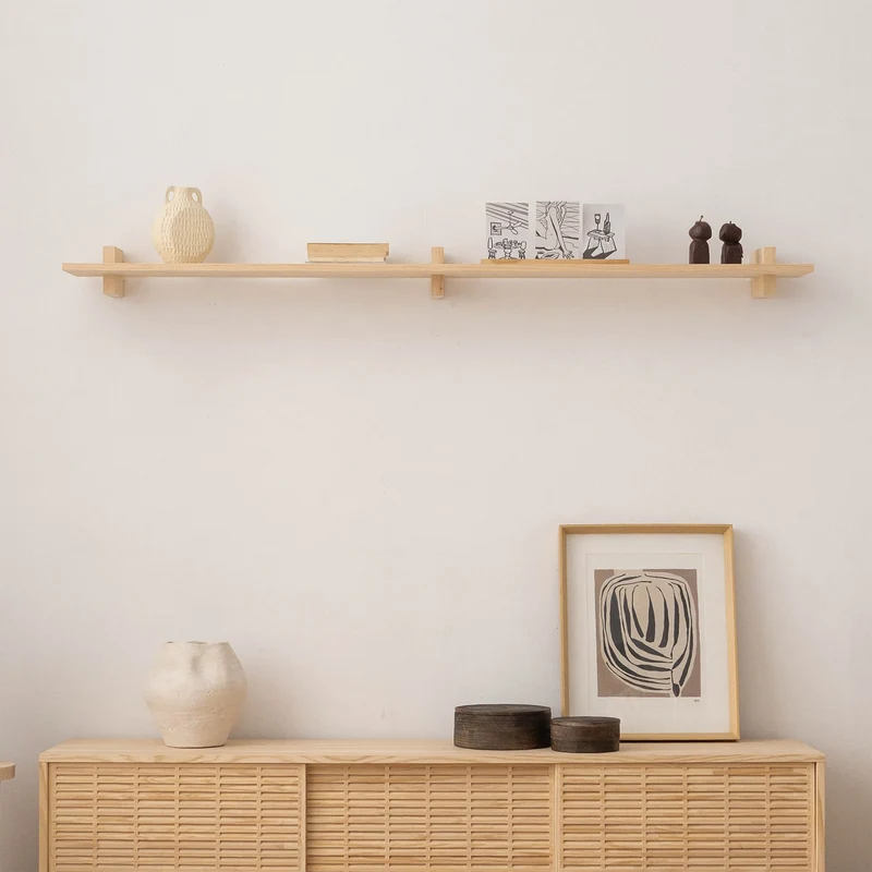 Deyá individual wall shelf from 90 cm to 180 cm