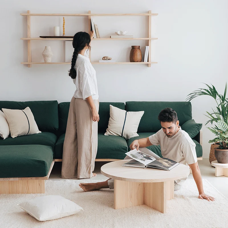 Miramar floating triple shelf from 90 cm to 180 cm
