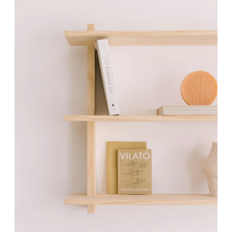 Miramar floating triple shelf from 90 cm to 180 cm