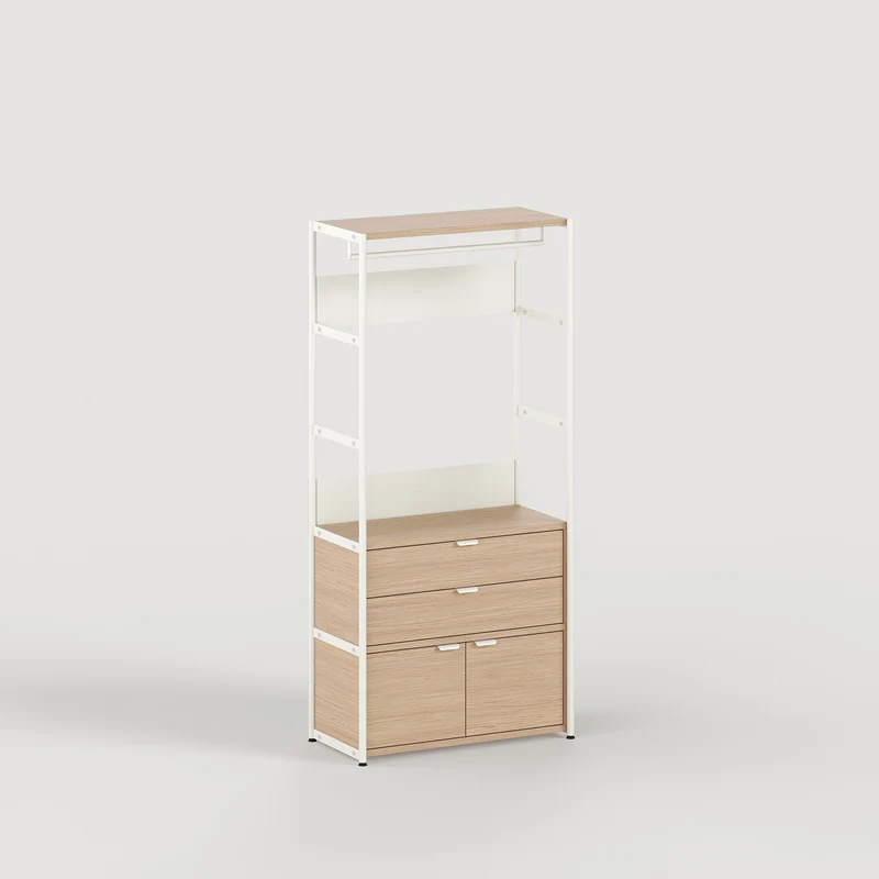 Penderie UNIT - H180 à 215 x L84cm - bois éco-certifié