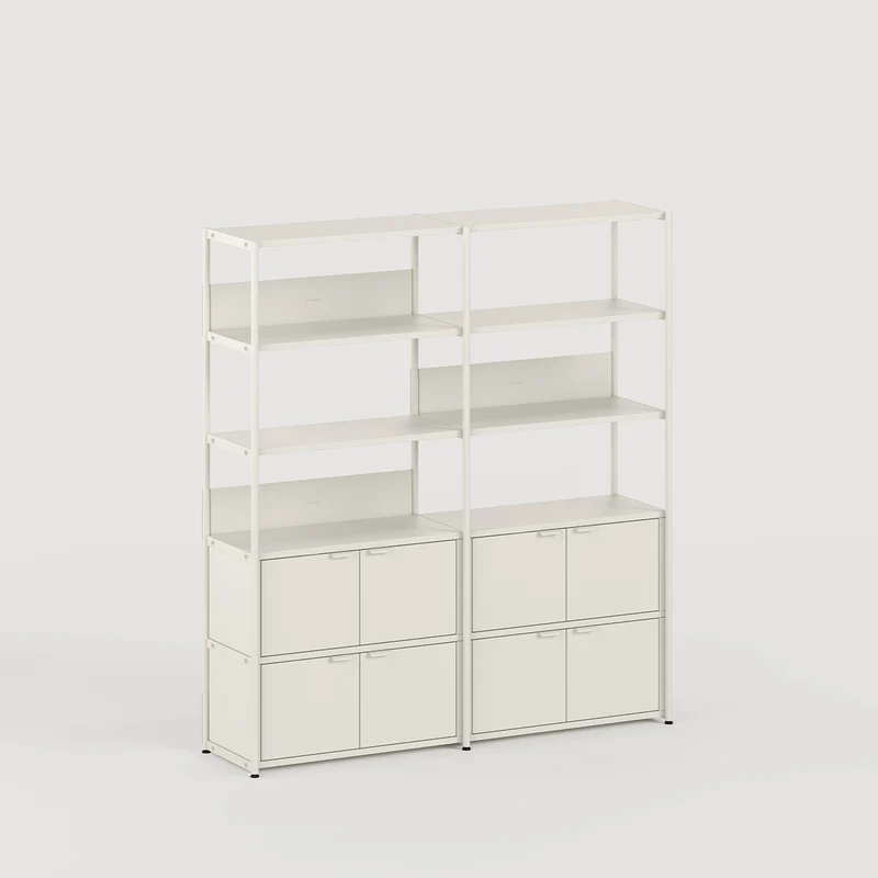 Etagère UNIT - H180 à 215 x L164cm - acier thermolaqué