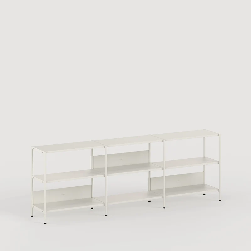 Etagère UNIT - H75 à 85 x L244cm - acier thermolaqué