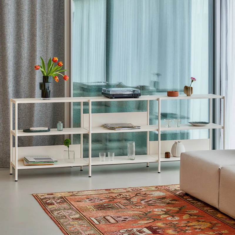 Etagère UNIT - H75 à 85 x L244cm - acier thermolaqué