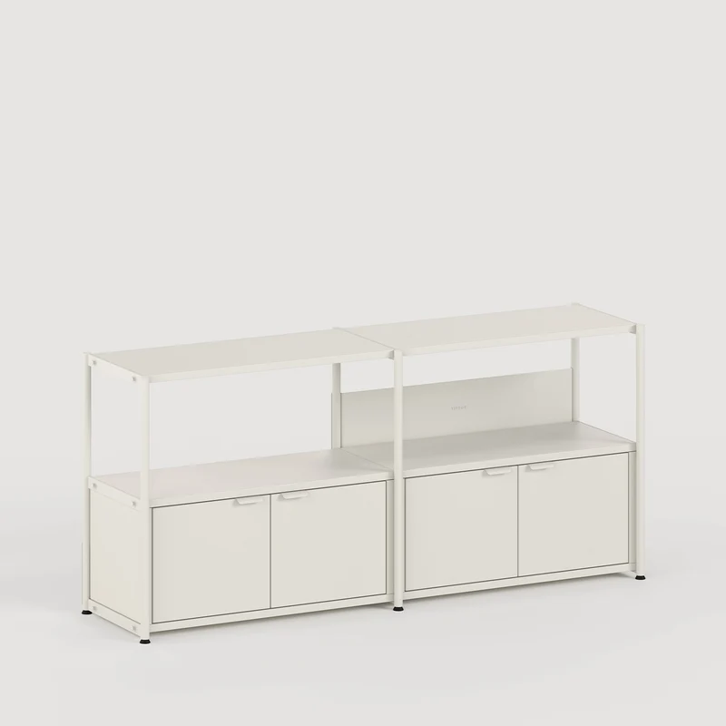 Etagère UNIT - H75 à 85 x L164cm - acier thermolaqué