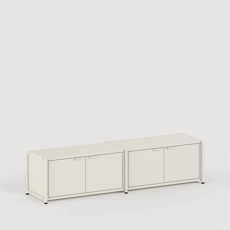 Etagère UNIT - H40 à 50 x L164cm - acier thermolaqué