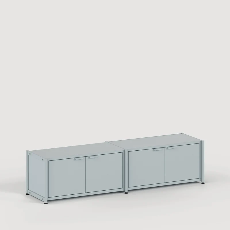 Etagère UNIT - H40 à 50 x L164cm - acier thermolaqué