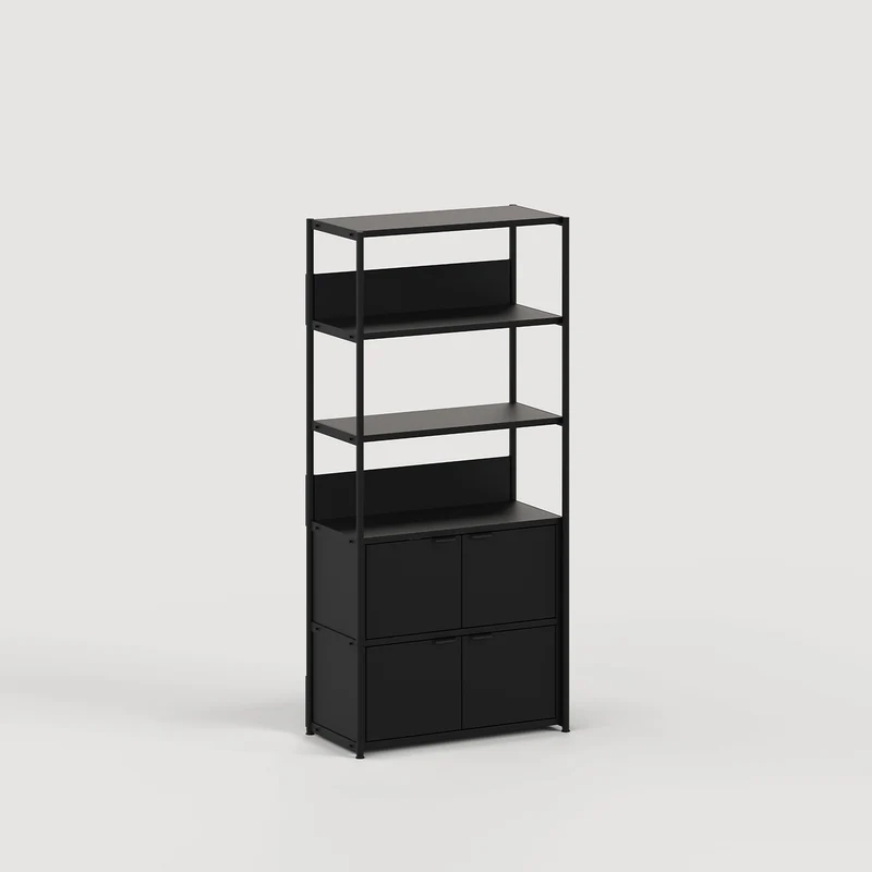 Etagère UNIT - H180 à 215 x L84cm - acier thermolaqué