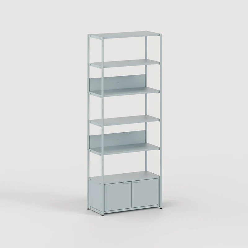 Etagère UNIT - H180 à 215 x L84cm - acier thermolaqué