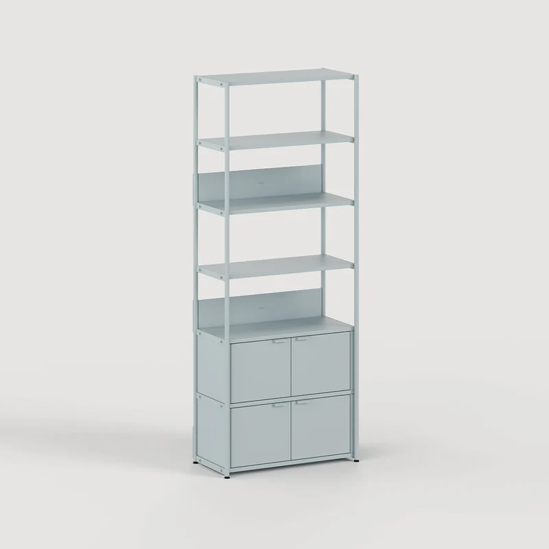 Etagère UNIT - H180 à 215 x L84cm - acier thermolaqué