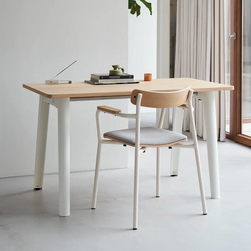 Chaise ETUDE avec accoudoirs - tissu recyclé