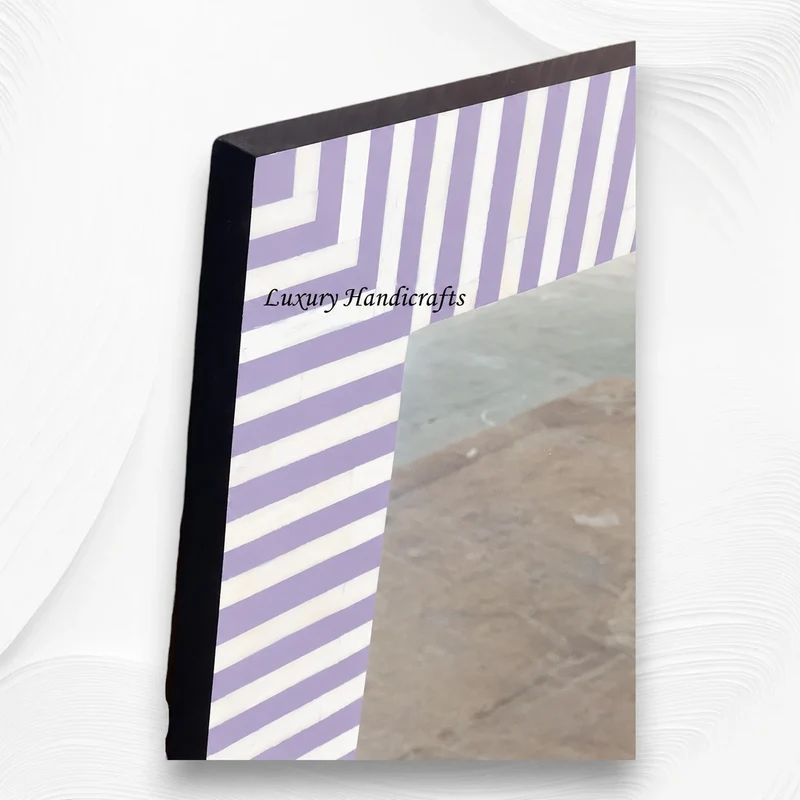 Asher Bone Inlay Stripe Mirror Lilac