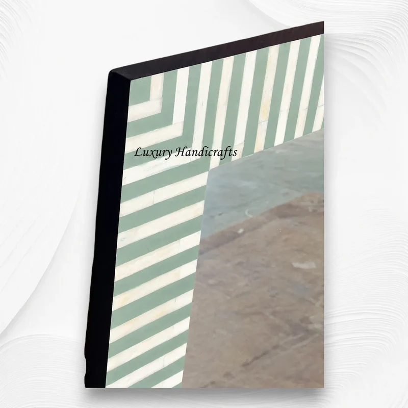 Asher Bone Inlay Stripe Mirror Green