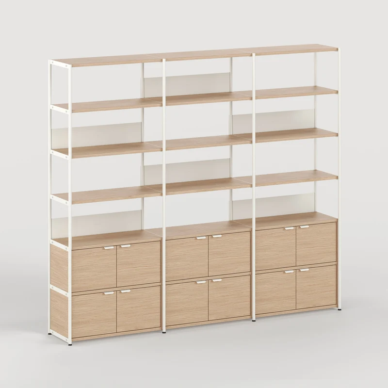 Etagère UNIT - H180 à 215 x L244cm - bois éco-certifié