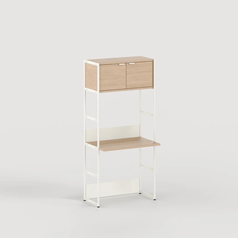 Etagère bureau UNIT - H180 à 215 x L84cm - bois éco-certifié