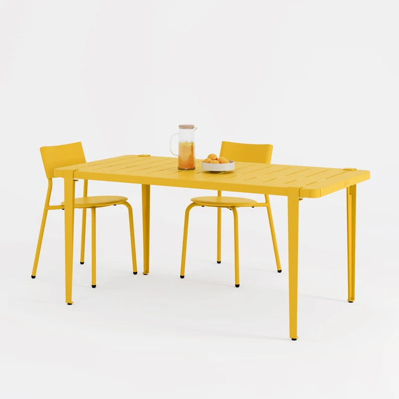 Table de jardin - acier thermolaqué