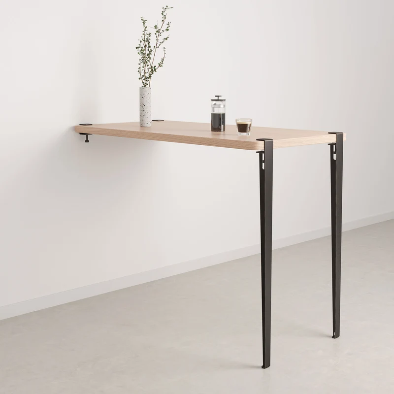 Table haute murale TIPTOE - bois éco-certifié