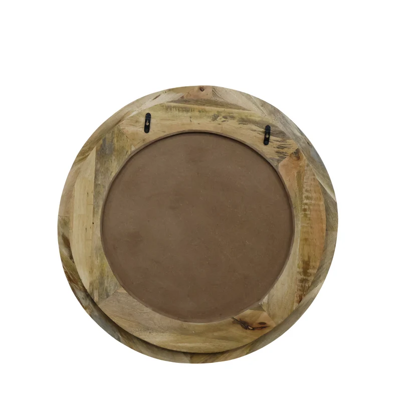 Miroir Annapurna rond 36" - Manguier massif miel