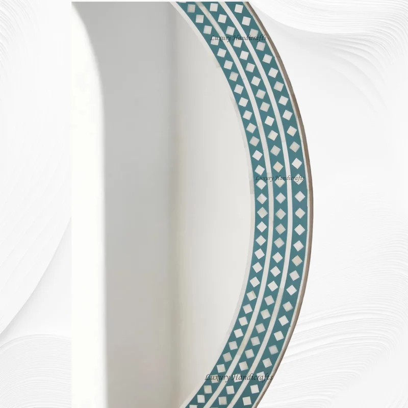 Bone Inlay Devina Mirror Green