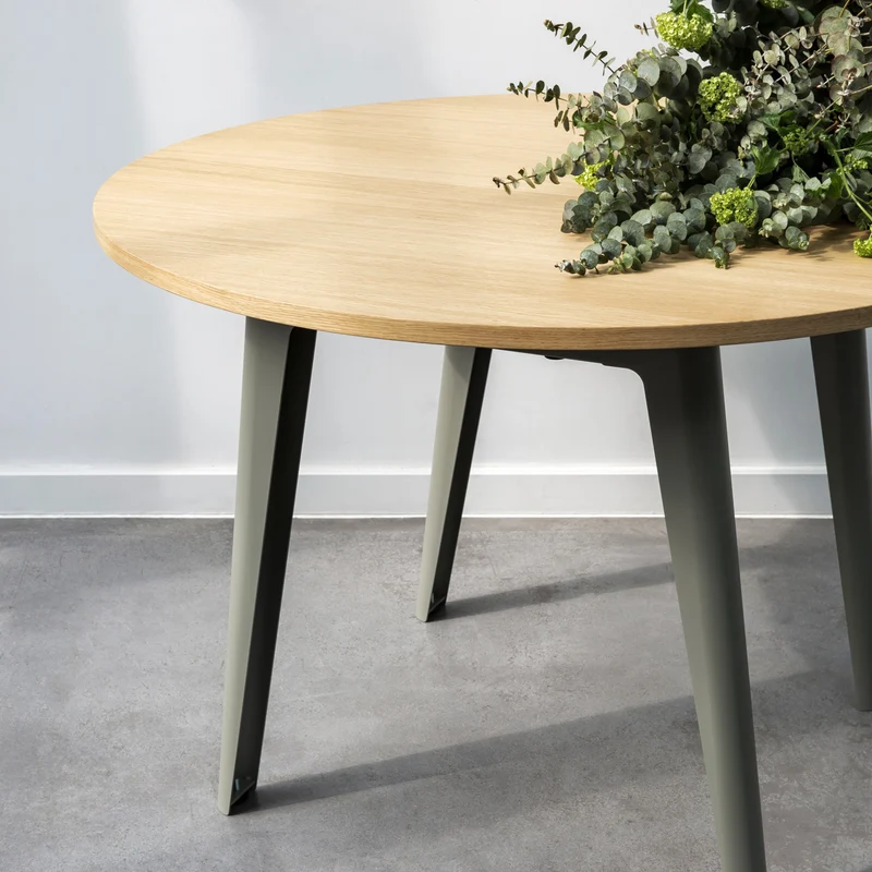 Table de réunion ronde NEW MODERN Ø 110cm - bois éco-certifié