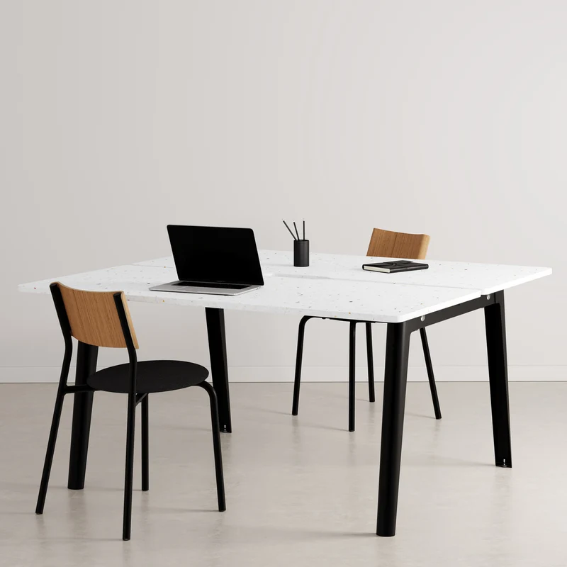 Bureau open-space NEW MODERN 2 places - plastique recyclé Venezia