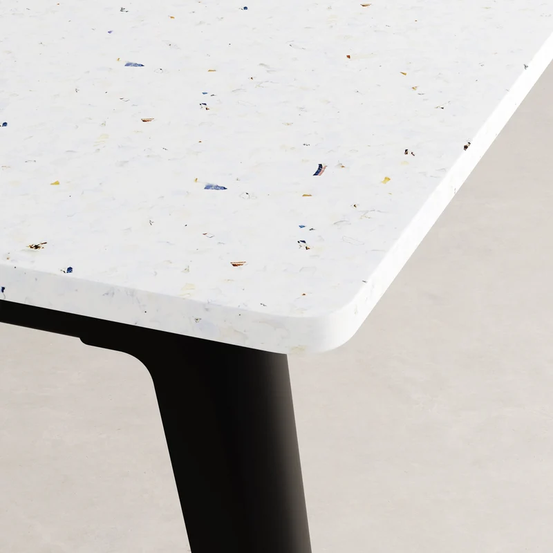 Bureau open-space NEW MODERN 2 places - plastique recyclé Venezia