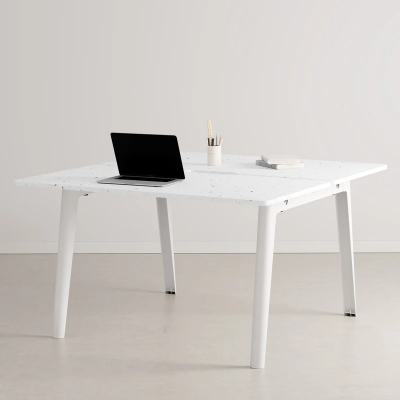 Bureau open-space NEW MODERN 2 places - plastique recyclé Venezia