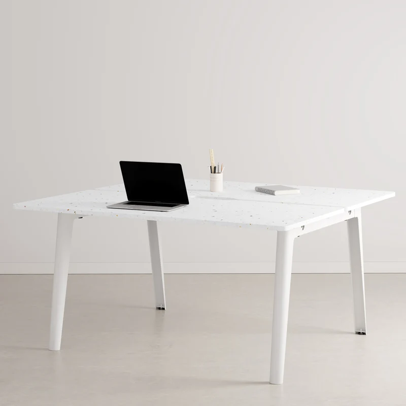 Bureau open-space NEW MODERN 2 places - plastique recyclé Venezia