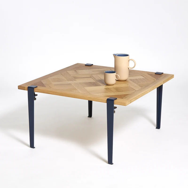 Table basse TIPTOE 80x80cm - parquet de Versailles