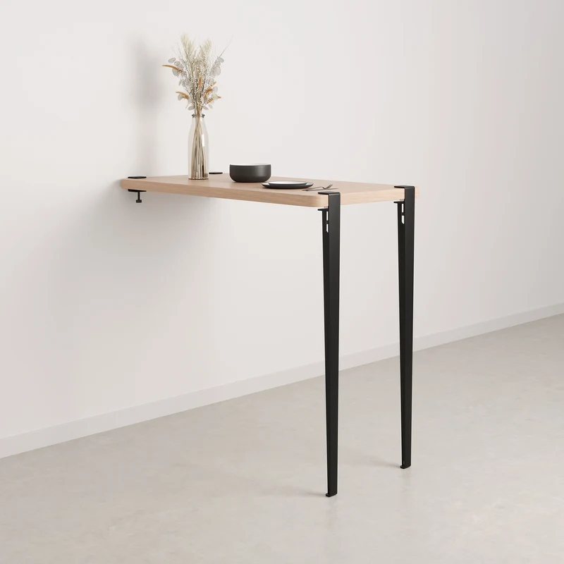 Pied de table bar 110cm et accroche murale BRACKET
