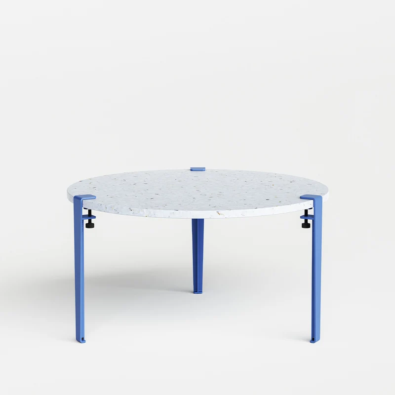 Table basse ronde TIPTOE Ø 80cm - plastique recyclé Venezia