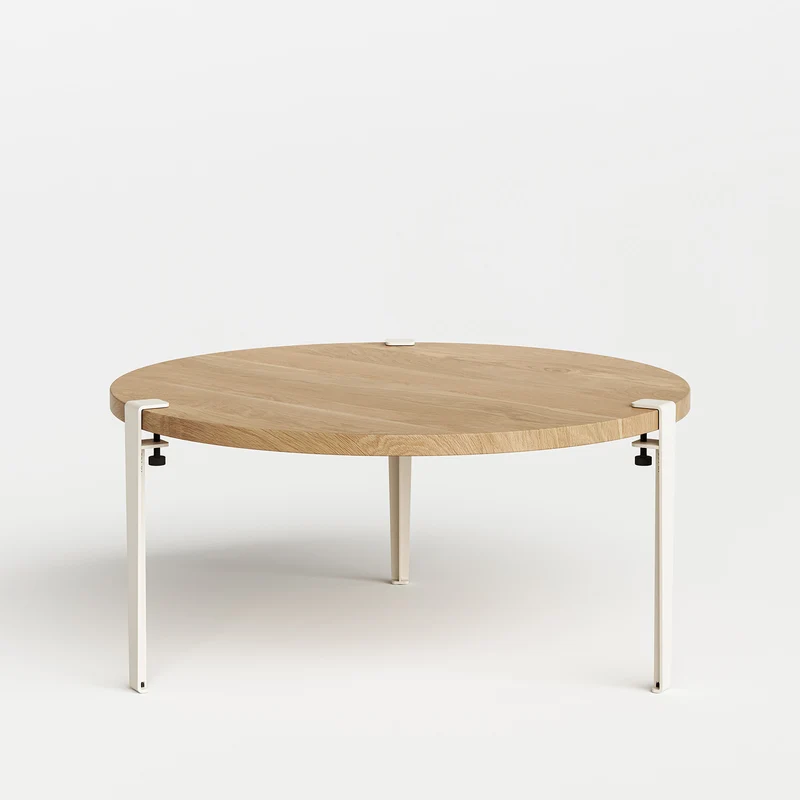 Table basse ronde TIPTOE Ø 90cm - chêne massif