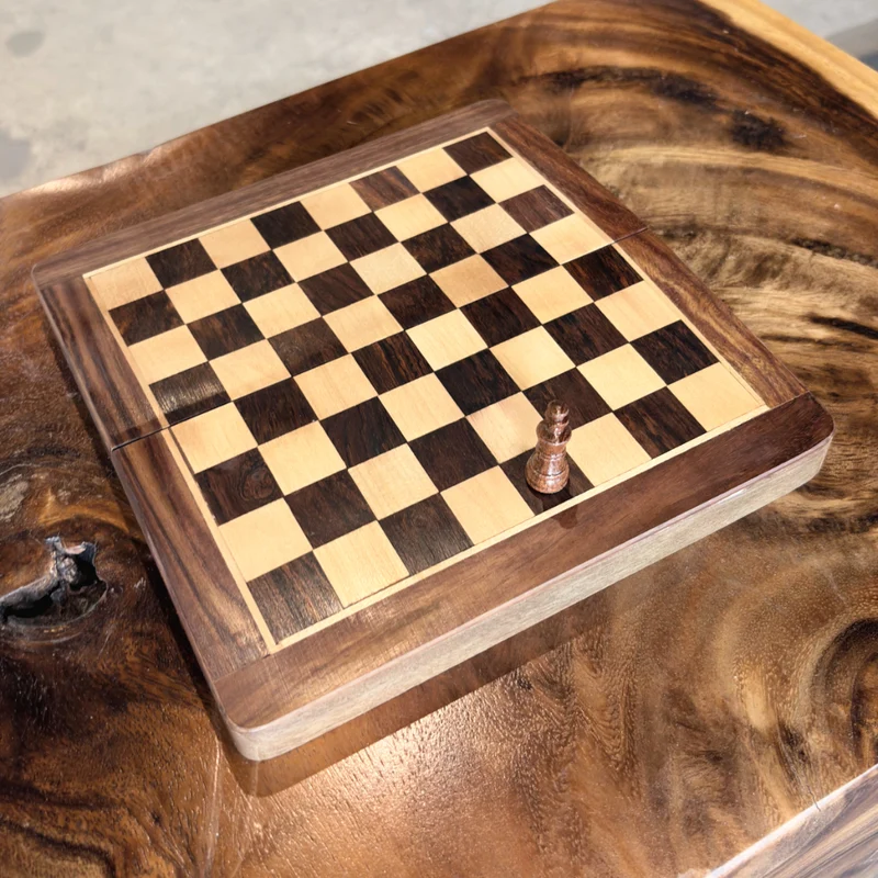 Jeu d'échecs pliable 12" carré