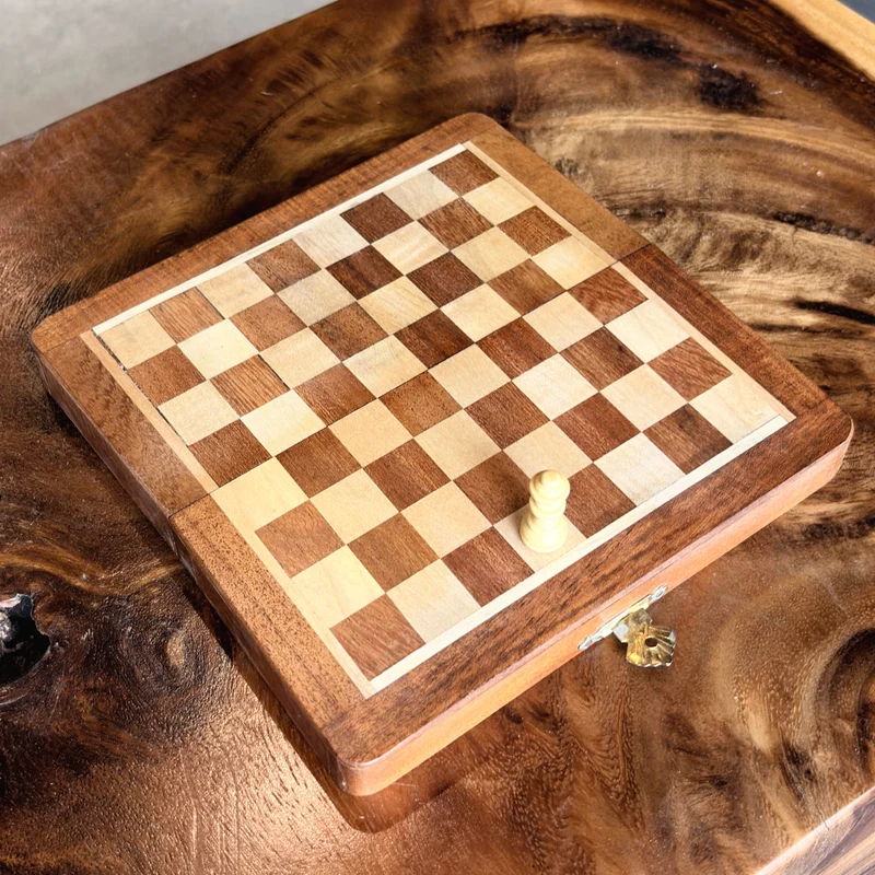 Jeu d'échecs pliable 7" carré