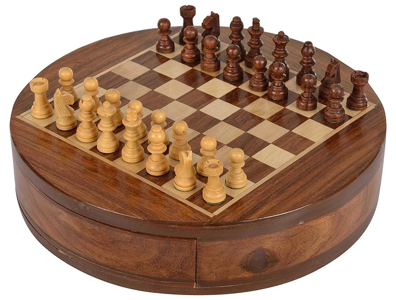 Jeu d'échecs 7" rond