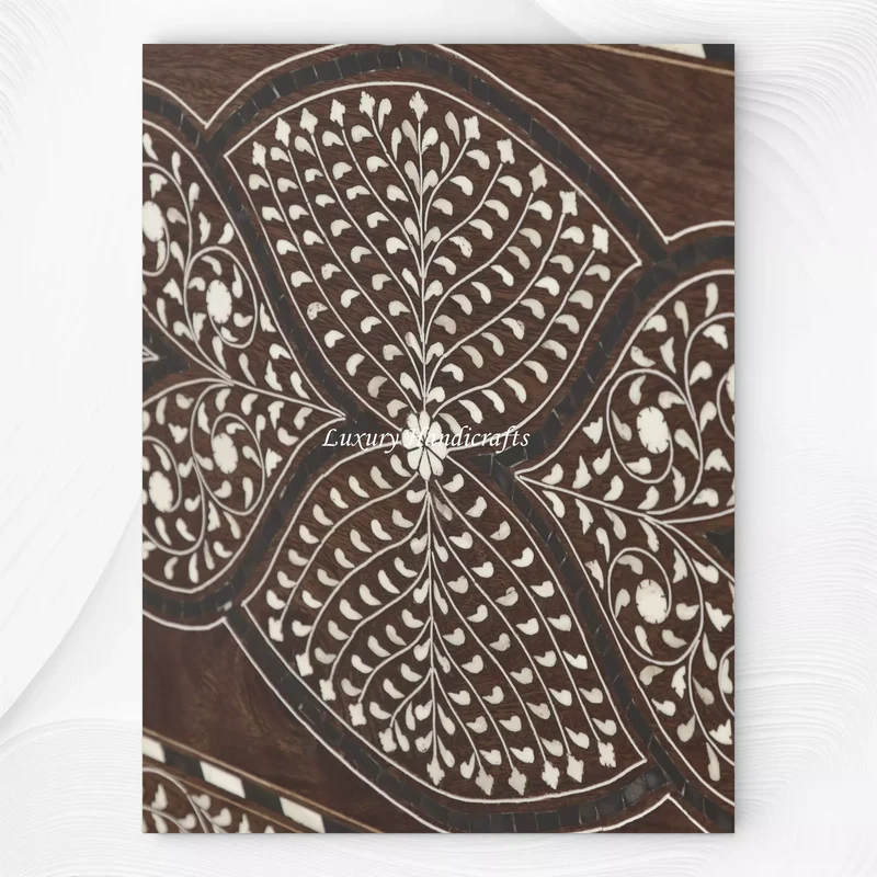 Moshi Teakwood Bone Inlaid Trunk Walnut