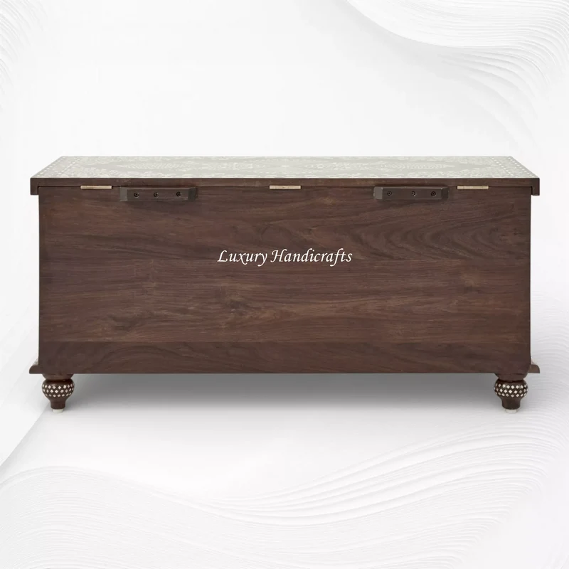 Moshi Teakwood Bone Inlaid Trunk Walnut
