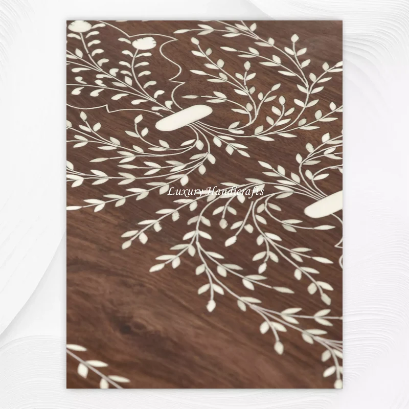 Toshi Teakwood Bone Inlaid Trunk