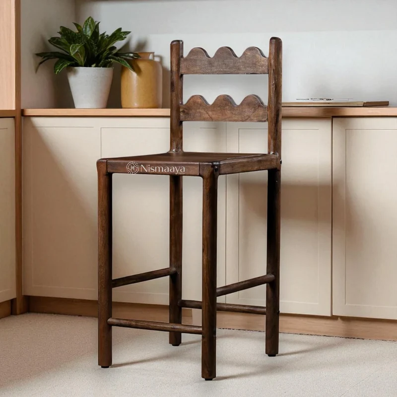 Tarang Counter Design Reclaimed Wooden Chairs