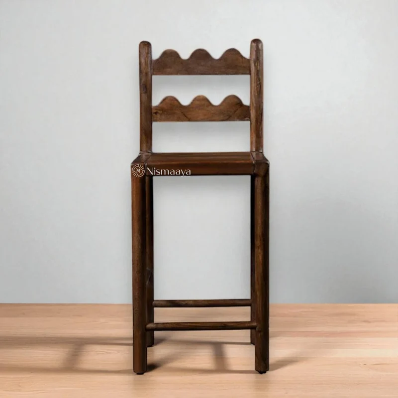 Tarang Counter Design Reclaimed Wooden Chairs