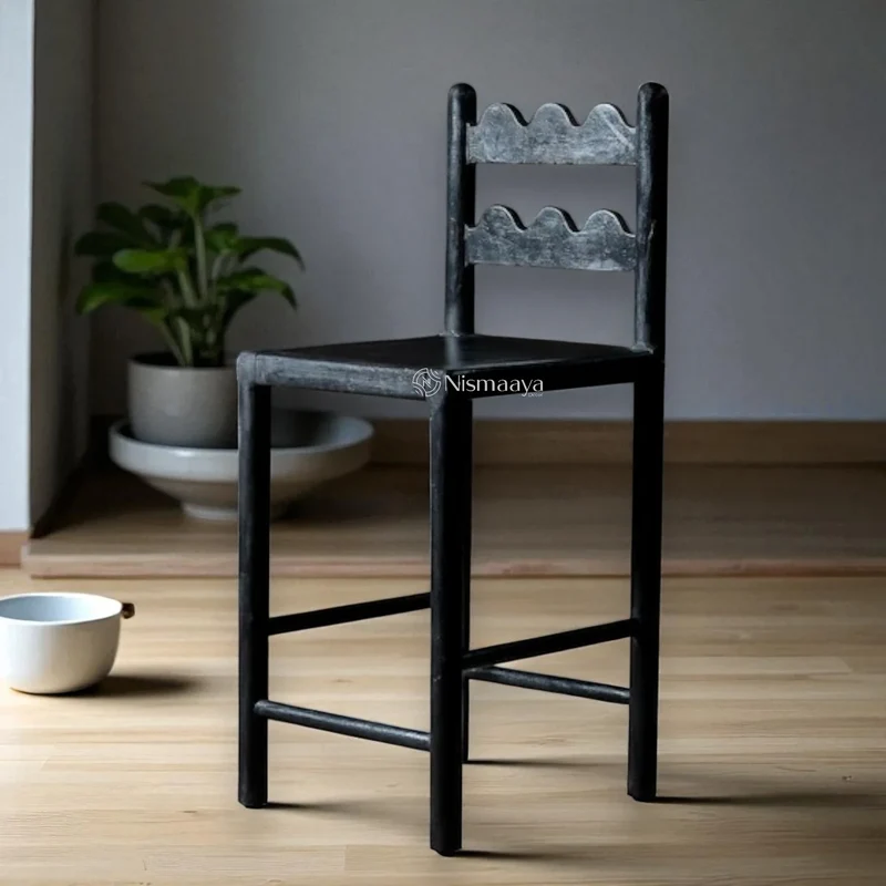 Tarang Counter Design Reclaimed Wooden Chairs